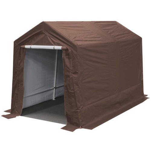 King Canopy 7' x 12' Brown Storage Garage