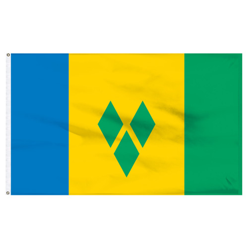 6-Ft. x 10-Ft. St. Vincent and The Grenadines Nylon Flag