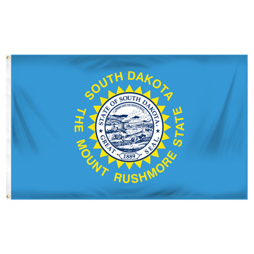 South Dakota 3ft x 5ft Spun Heavy Duty Polyester Flag