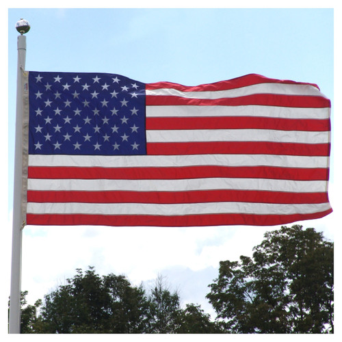 G-SPEC Medium 3ft x 5ft 8 3/8in American Indoor Nylon Flag - Government Flag