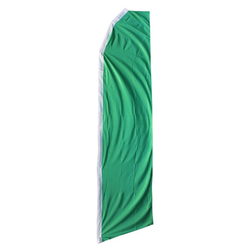 Green Swooper Flag - 11.5ft x 2.5ft