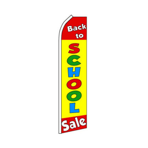 Back to School Swooper Flag - 11.5ft x 2.5ft