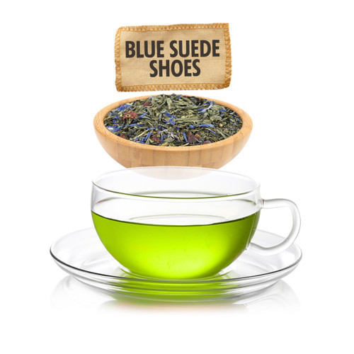 Blue Suede Shoes Green Tea - Loose Leaf - Sampler Size -1oz