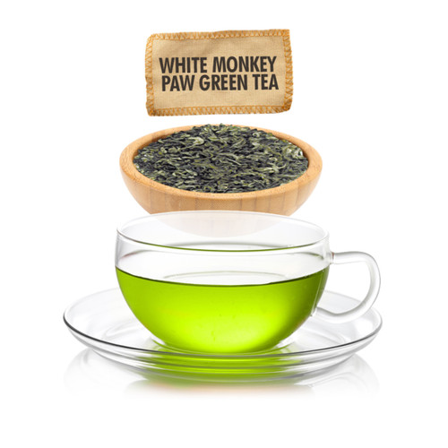 White Monkey Paw Green Tea  - Loose Leaf - Sampler Size - 1oz