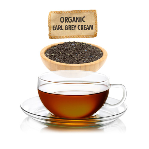 Organic Earl Grey Cream Tea  - Loose Leaf - Sampler Size - 1oz