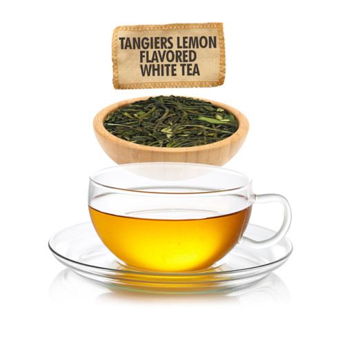 Tangiers Lemon Flavored White Tea  - Loose Leaf - Sampler Size - 1oz