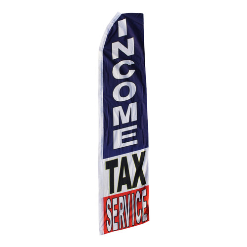 Income Tax Service Swooper Flag - 11.5ft x 2.5ft