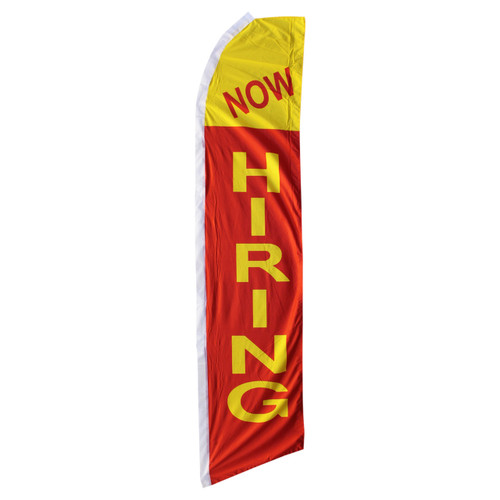 Now Hiring Swooper Flag - 11.5ft x 2.5ft