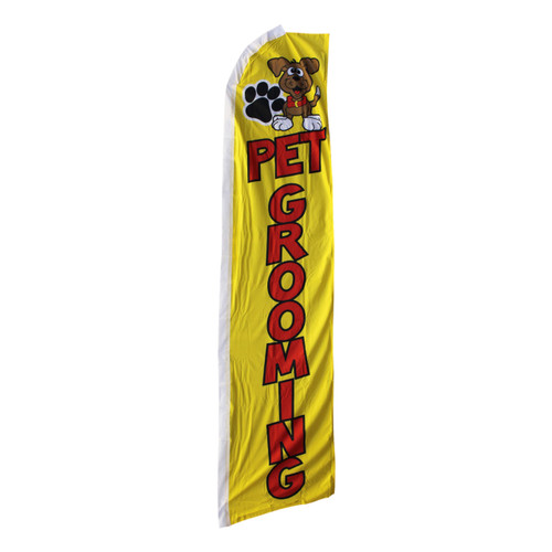 Pet Grooming Swooper Flag - 11.5ft x 2.5ft