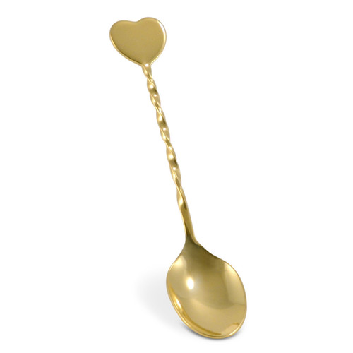 4.5-Inch Golden Heart Demi Tea Spoon