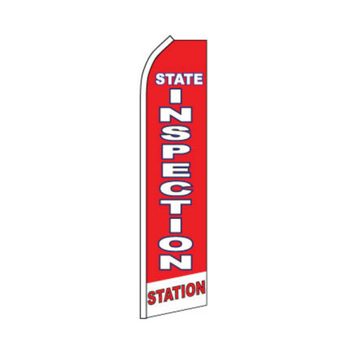 State Inspection Swooper Flag - 11.5ft x 2.5ft