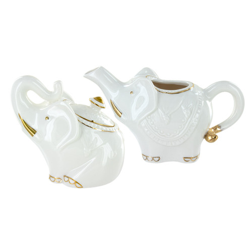 Royal Jaipur Porcelain Sugar Bowl & Creamer Set