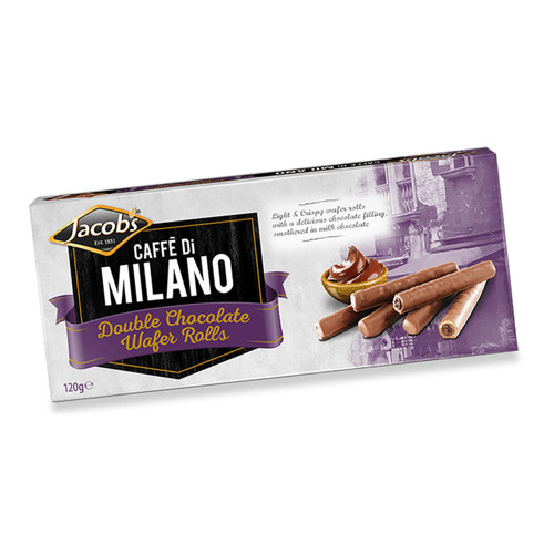 Jacob's Caffe Di Milano Double Chocolate Wafer Rolls