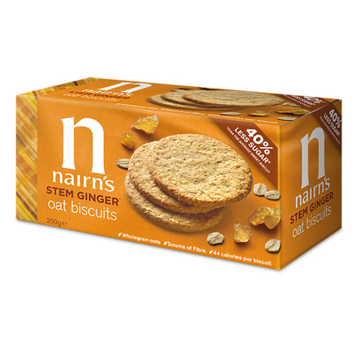 Nairn's Stem Ginger Oat Biscuits - 7.05oz (200g)