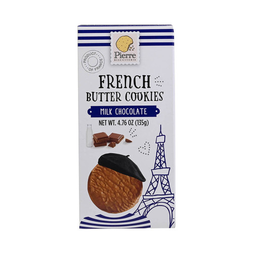 Pierre Biscuiterie Milk Chocolate French Butter Cookies - 4.76oz (135g)