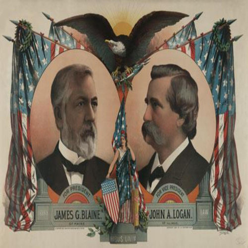 Presidential Campaign 1884 Downloadable Poster Image