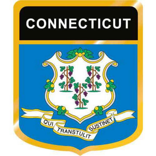 Connecticut Flag Crest Downloadable Clip Art Image