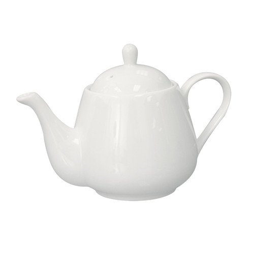 White Porcelain Teapot - 2 Cup - Raffles