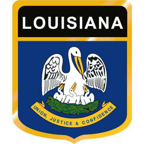 Louisiana Flag Crest Downloadable Clip Art Image