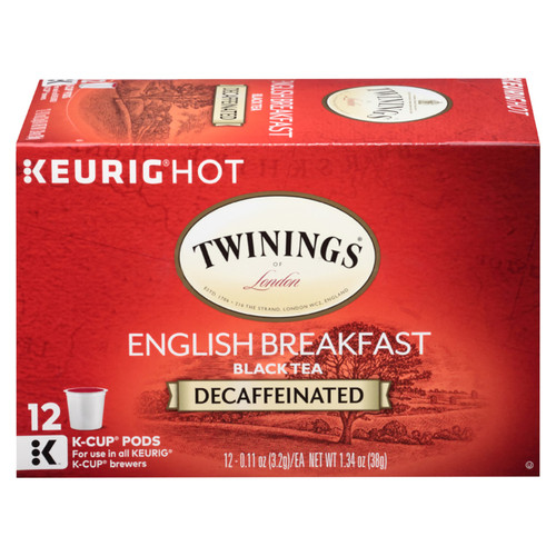 Twinings English Breakfast Decaf K-Cups - 12 count