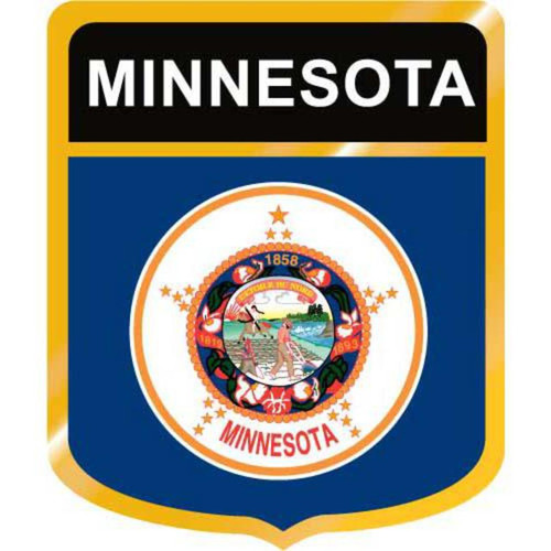 Minnesota Flag Crest Downloadable Clip Art Image