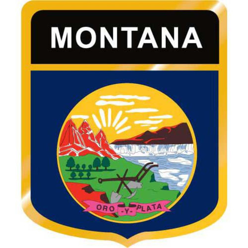 Montana Flag Crest Downloadable Clip Art Image