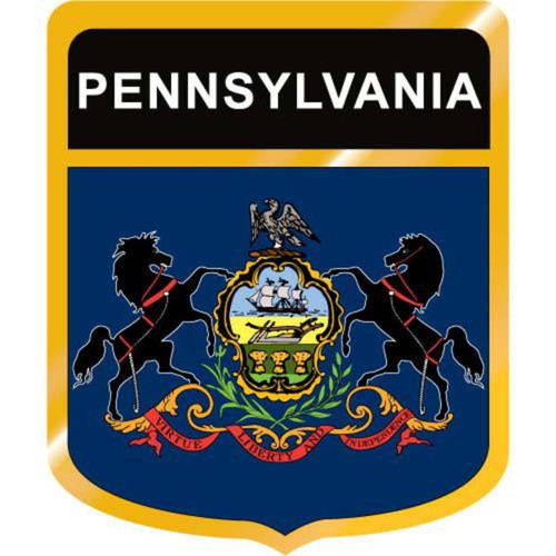 Pennsylvania Flag Crest Downloadable Clip Art Image