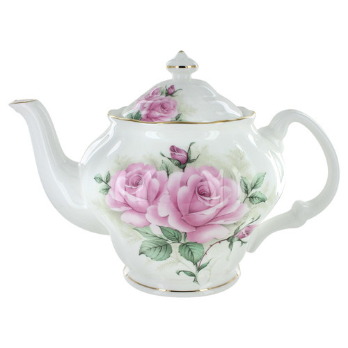 Rose Bouquet Bone China - 5 Cup Teapot