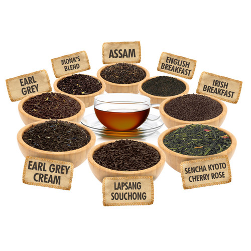 Organic Tea Favorites Sampler - 1 ounce Pouches of 8 Organic Loose Leaf Teas