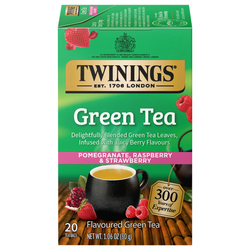 Twinings' Green Tea with Pomegranate, Raspberry & Strawberry - 20 count
