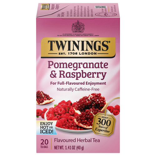 Twinings' Pomegranate & Raspberry Herbal Tea - 20 count