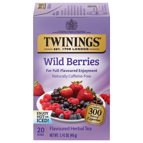 Twinings' Wild Berries Herbal Tea - 20 count