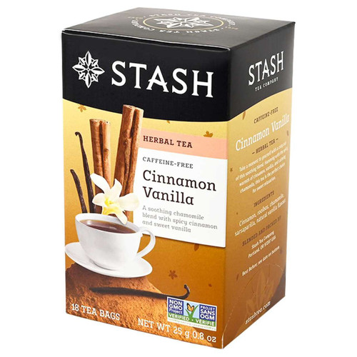Stash Cinnamon Vanilla Herbal Tea Bags - 18 count