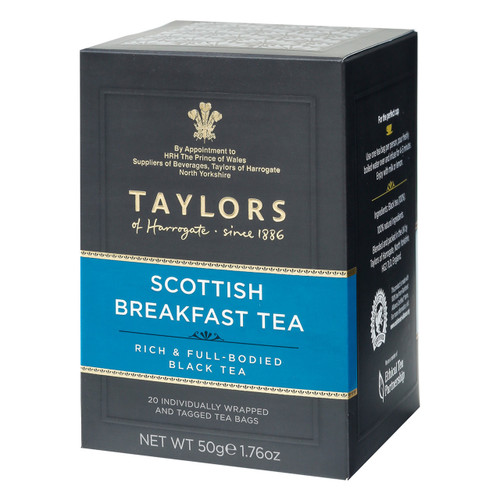 Taylors of Harrogate Scottish Breakfast String and Tag Teabags, 20ct