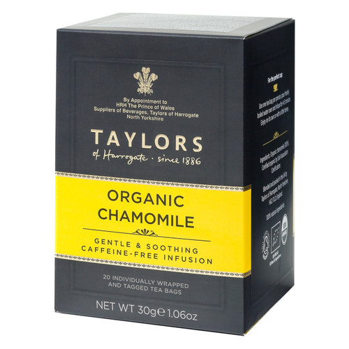 Taylors of Harrogate Organic Chamomile String and Tag Teabags, 20ct