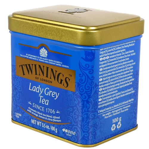 Twinings Lady Grey Loose Tea Tin - 3.53 oz (100g)