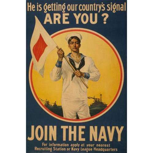 Join the Navy (WW I Poster) - Downloadable Image