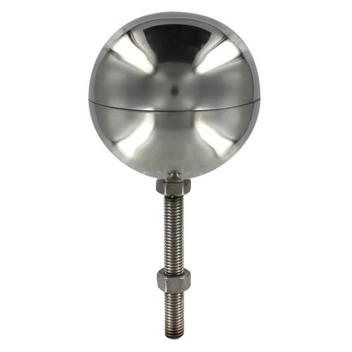 4-Inch Mirror Finish Stainless Steel Ball Flagpole Topper