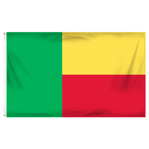 Benin Flag 3ft x 5ft Printed Polyester