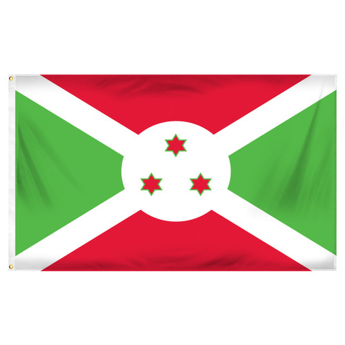 Burundi Flag 3ft x 5ft Printed Polyester
