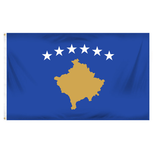 Kosovo Flag 3ft x 5ft Printed Polyester