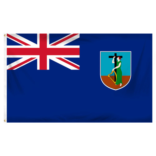 Montserrat Flag 3ft x 5ft Printed Polyester