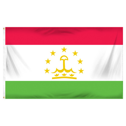 Tajikistan Flag 3ft x 5ft Printed Polyester