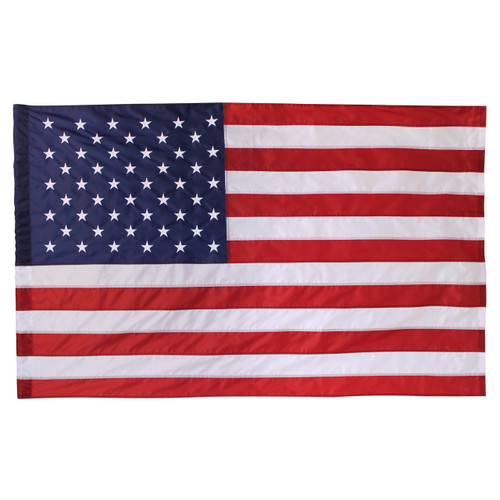 USA 2.5ft x 4ft Nylon Flag with Pole Hem Only -Banner