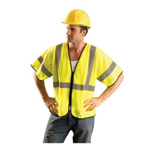 High Vis Yellow OccuNomix ANSI Class 3 Economy Safety Vest - ECO-GCZ5