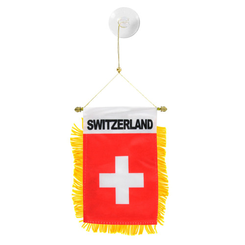 Switzerland Mini Window Banner - 4in x 6in