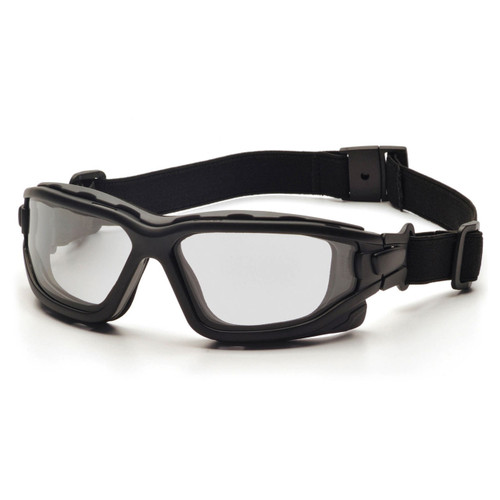 Pyramex I-Force Slim Dual Pane Goggles - H2X Anti-Fog Lens - Black Strap/Frame