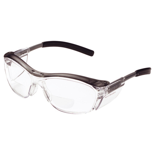 3M AOSafety Nuvo Reader Clear Lens Gray Frame Safety Glasses