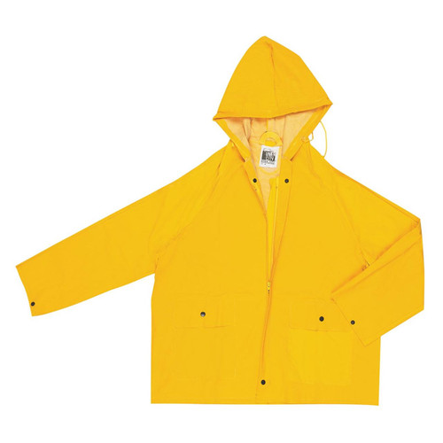 River City 220JH Classic Hooded Rain Jacket with Zipper Front