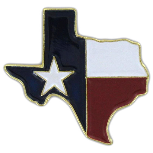 Texas Map Lapel Pin